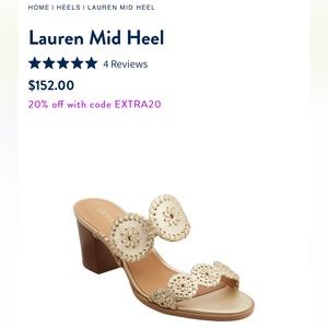 Jack Rogers Lauren Mid Heel, size 7